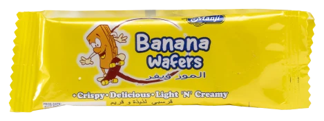 Manji Banana Wafers pack