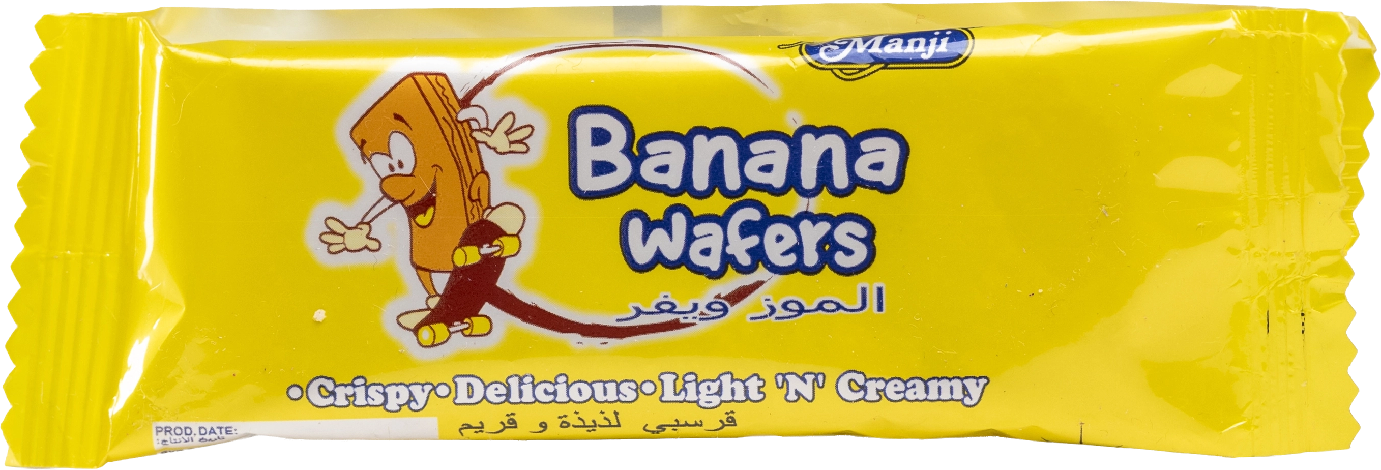 Manji Banana Waffer product pack