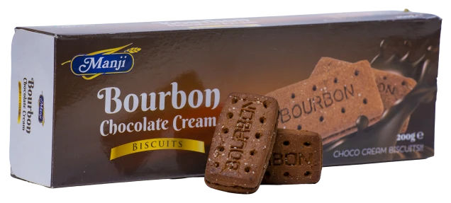 Manji Bourbon Chocolate Cream biscuits 200g