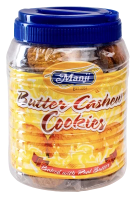Manji Butter Cashew Cookies 450g jar