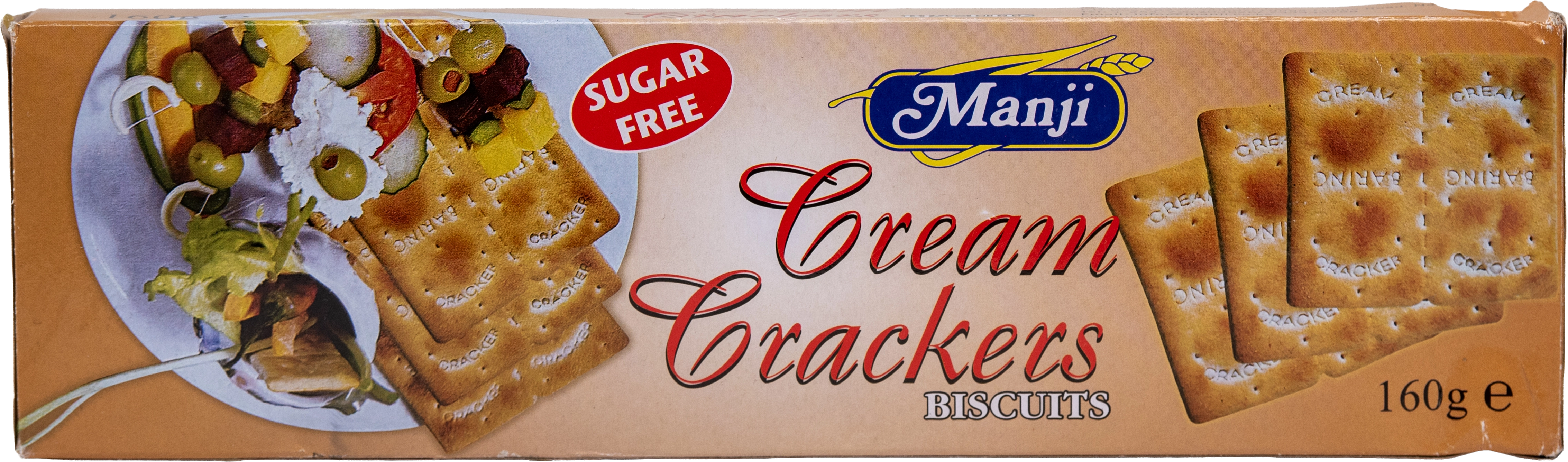 Manji Cream Crackers 160g pack