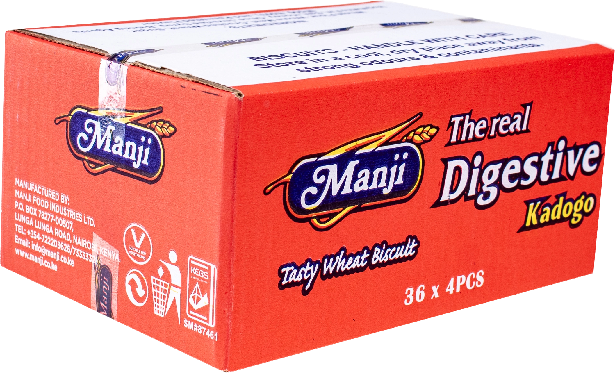 Manji Digestive Kadogo Carton 36 x 4PCS product pack