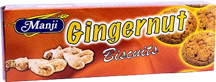 Manji Gingernut 70G product pack