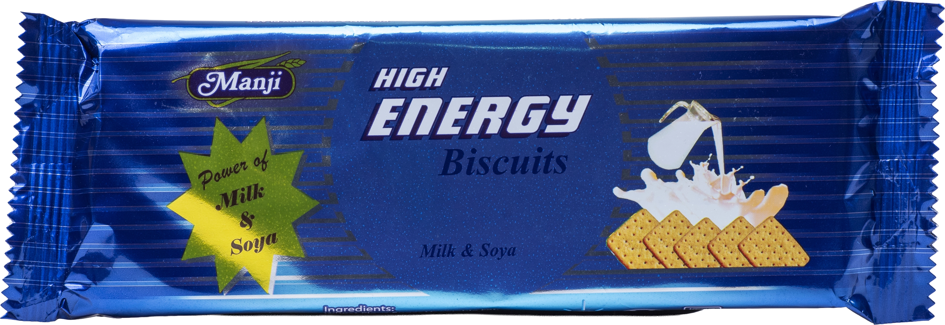 Manji HIGH ENERGY MILK AND SOYA 70G product pack