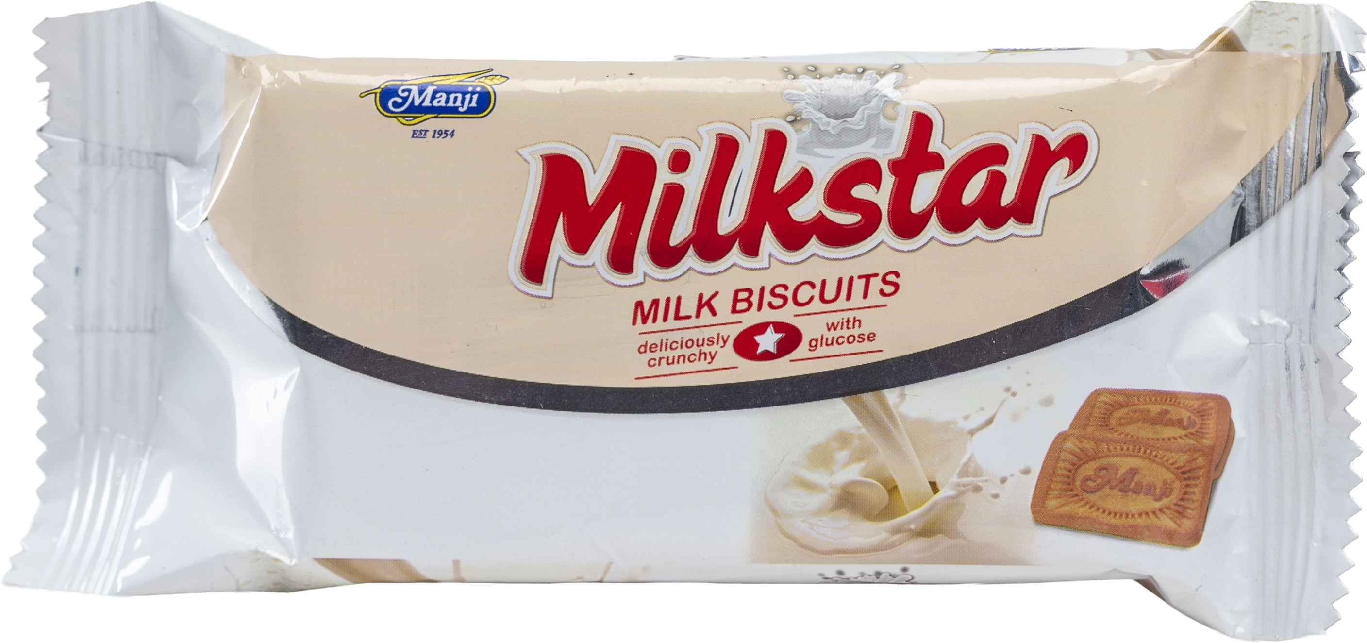 Manji Milkstar Milk Biscuits 40g four-piece pack