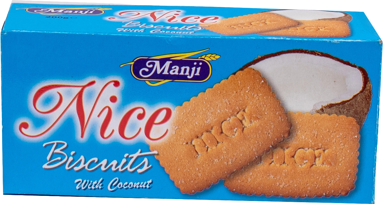 Manji Nice Biscuits with Coconut 200g box