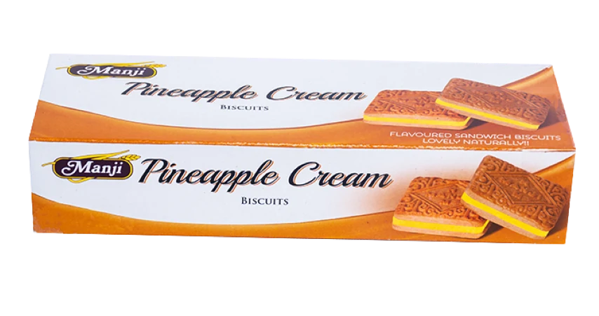 Manji Pineapple Cream Biscuits 160g pack