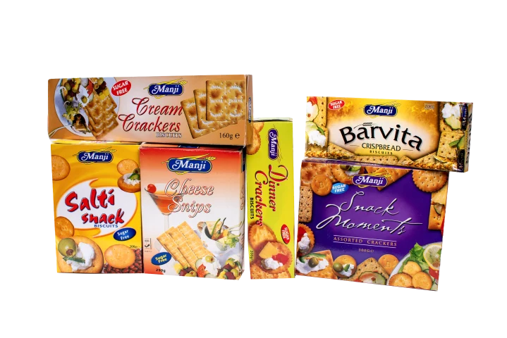 Manji Sugar Free biscuit and cracker range